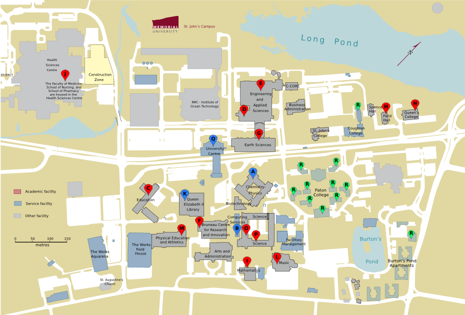 Campus map of Labnet locations